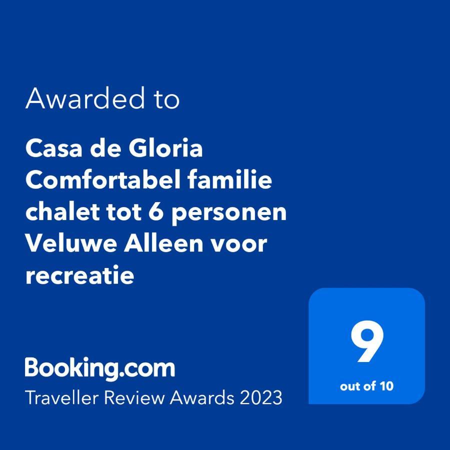 Casa de Gloria Comfortabel familie chalet tot 6 personen Veluwe Alleen voor recreatie Putten Buitenkant foto